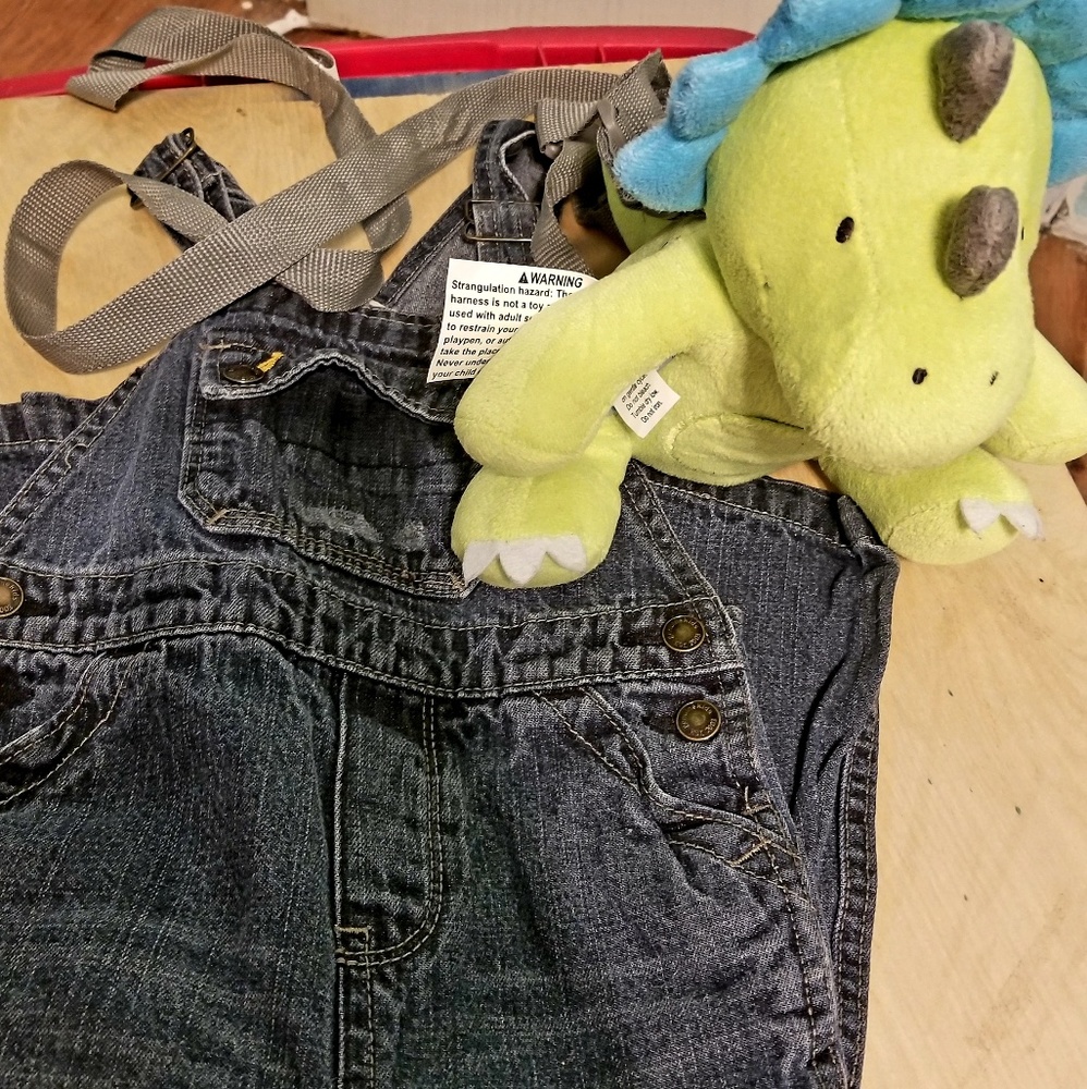 Overalls and kids leash